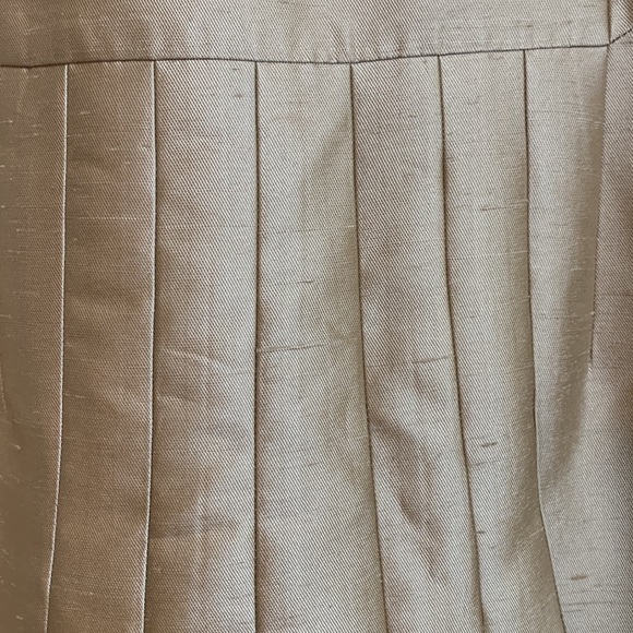 BCBGMaxAzria Cocktail Raw Silk Fully Lined Zip Spaghetti Strap Sheath Dress 10 - Picture 16 of 17